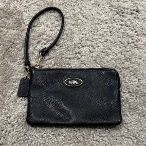 Coach Leather Wristlet- like new